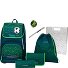  Ergoplus Juego de mochilas escolares 8 piezas Modelo green