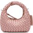  Greta Micro weave Bolso Piel 20 cm Modelo rose quartz