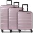  Munich 4.0 4 ruedas Set de maletas 3 piezas Con asa expansible Modelo shiny rose shiny