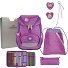  Juego de mochilas escolares ErgoFlex 5pcs. Modelo Purple Unicorn