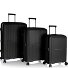  AirLite 4 ruedas Juego de maletas 3 piezas con pliegue de expansión Modelo black