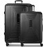  Essentials 14 4 ruedas Set de maletas 2 piezas Con fuelle expandible Modelo black metallic