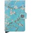  Estuche para tarjetas de crédito Art RFID de cuero 6 cm Modelo almond blossom
