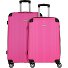  Lugano 4 ruedas Juego de maletas 2 piezas Modelo schwarz-pink