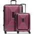  Juego de maletas Essentials 14 de 4 ruedas Compartimento para portátil de 2 piezas con pliegue extensible Modelo aubergine metallic