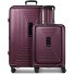  Juego de maletas Essentials 14 de 4 ruedas Compartimento para portátil de 2 piezas con pliegue extensible Modelo aubergine metallic