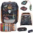  Genius Exklusiv Safety Light Juego de mochilas escolares Modelo Flames