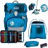  Neo Exklusiv Safety Light Juego de mochilas escolares 5 piezas Modelo Polar Blue