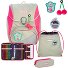  Juego de mochilas escolares Alpha 4pcs. Modelo pink cherry