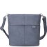  Mademoiselle.M Bolsa de hombro 25 cm Modelo nubuk sky