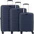  Travel Line 4500 4 ruedas Juego de maletas 3 piezas con pliegue de expansión Modelo darkblue