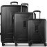  Essentials 14 4 ruedas Set de maletas 3 piezas Con fuelle expandible Modelo black metallic