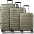  Seattle 4 ruedas Set de maletas 3 piezas Modelo dark-olive