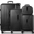  Essentials14 Juego de maletas de 4 ruedas Beautycase 4pcs con compartimento para portátil plegable expansible Modelo black metallic