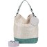  Limited Painted Straw Bolsa de hombro 27 cm Modelo silver jade